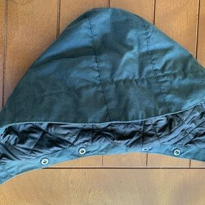 Waxed Barbour Sage Hood